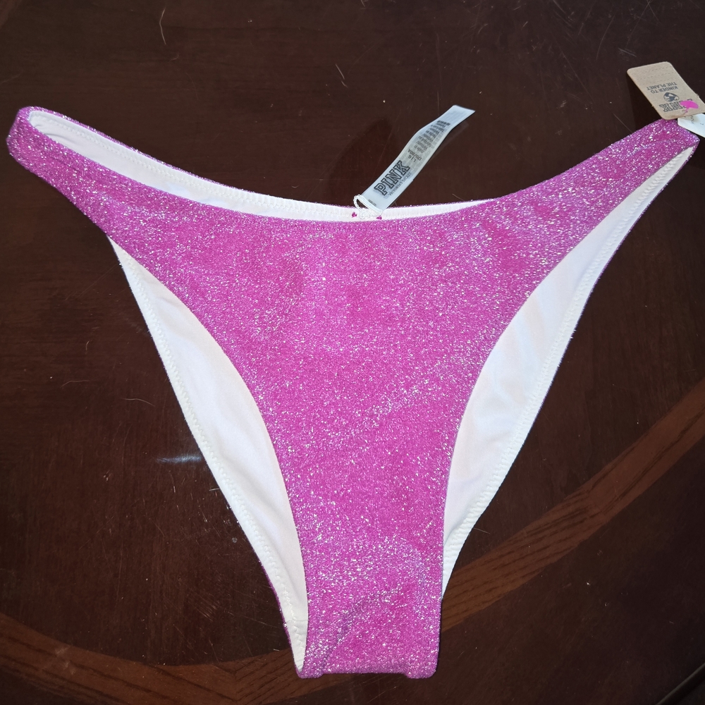 Glitter Pink Bikini Bottoms